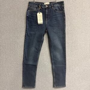 FatFace Sway Slim Fit Mid Rise Denim Blue Jeans Women's Size 8R NWT